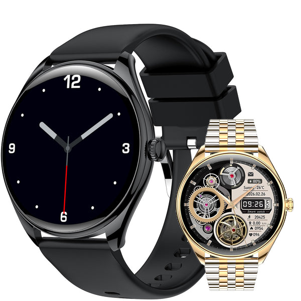 Reloj Inteligente Ultra Delgado 1.43" con Monitor Cardíaco, Oxígeno en Sangre y Llamadas Bluetooth