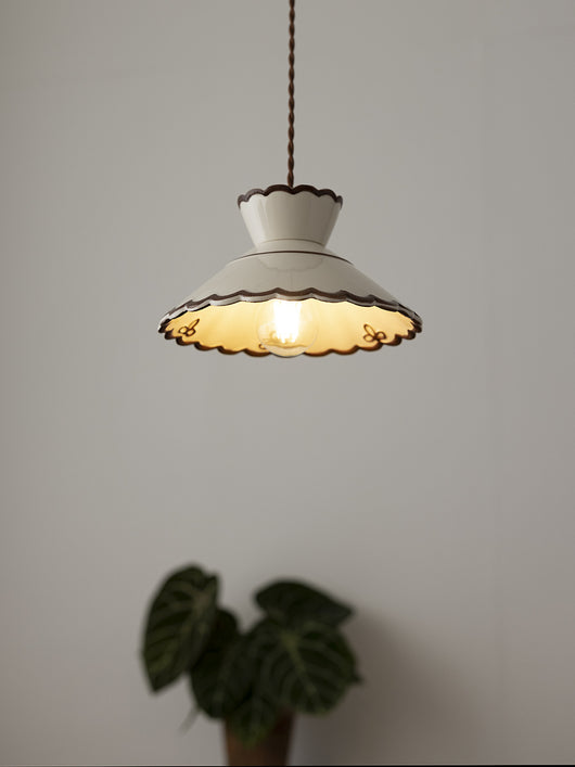 Lámpara Colgante Vintage de Cerámica y Latón para Bar y Dormitorio - Image 11