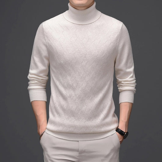 Suéter de Lana Gruesa para Hombre - Abrigo Perfecto para Otoño e Invierno - Image 2
