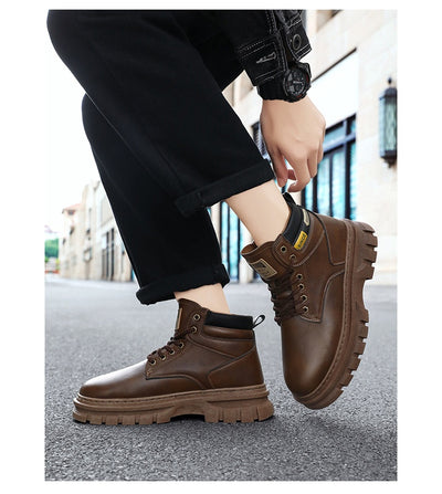 Botas Martin Altas para Hombre Estilo Británico de Trabajo - Image 11
