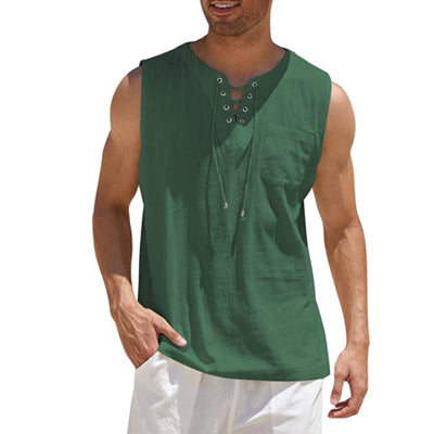 Camiseta Casual para Hombre con Cuello y Corbata - Manga Corta - Image 20