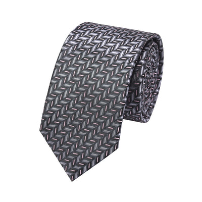 Corbata Elegante de Poliéster y Seda con Diseño de Flecha - Image 4
