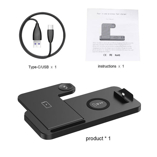 Cargador Inalámbrico de Escritorio 15W 4 en 1 - Image 20