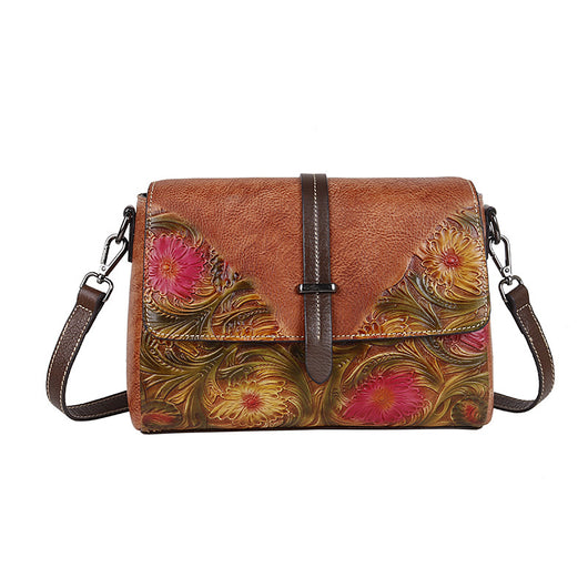Bolso de Cuero Genuino para Mujer con Bandolera Diagonal - Image 6