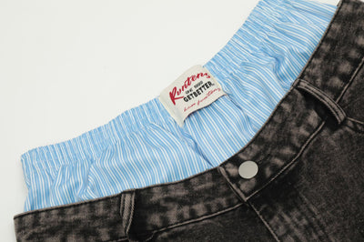 Jeans Rectos Vintage Lavados para Hombre - Estilo Urbano Otoño - Image 7