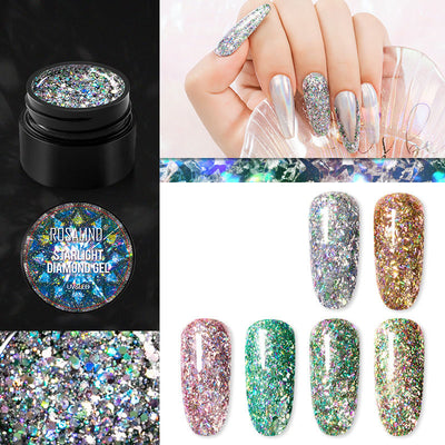 Esmalte de Uñas en Gel UV con Lentejuelas - Brillo Diamantado 5ML - Image 8
