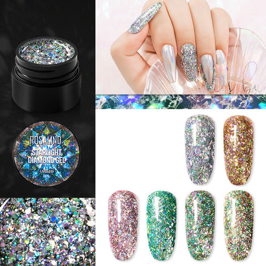 Esmalte de Uñas en Gel UV con Lentejuelas - Brillo Diamantado 5ML - Image 8