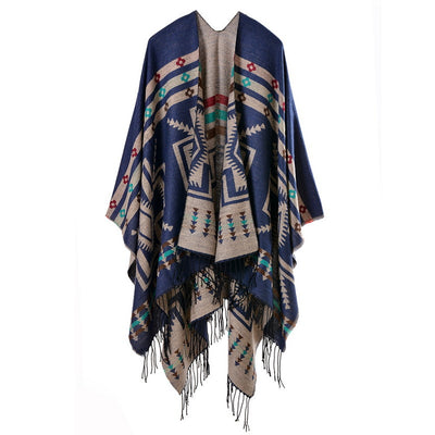 Mantas Térmicas de Cachemira Premium - Ponchos Étnicos Abrigadores para Viajes - Image 7