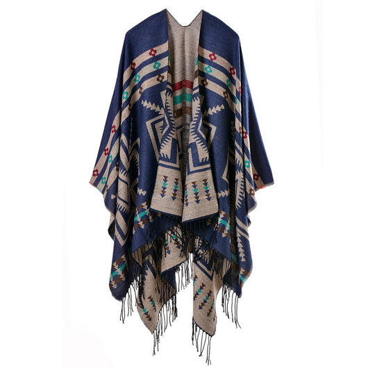 Mantas Térmicas de Cachemira Premium - Ponchos Étnicos Abrigadores para Viajes - Image 7
