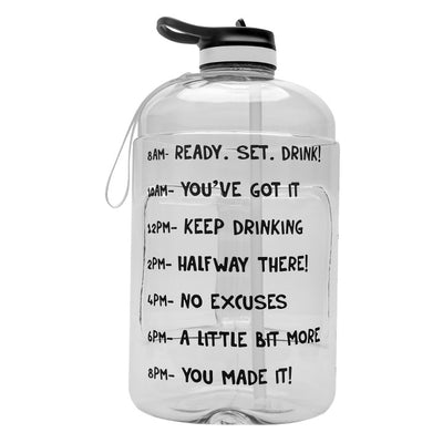 Botella de Agua QuiFit de 1 Galón con Popote - Libre de BPA para Deportistas - Image 9