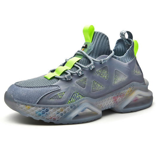 Zapatos Deportivos Casuales Otoño con Suela Gruesa y Tejido Volador - Image 4