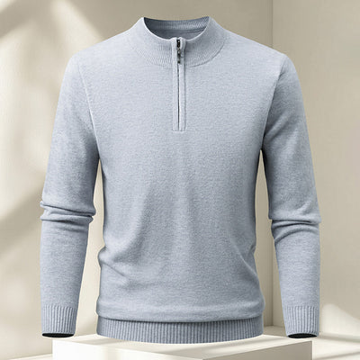 Suéter Pullover Tejido con Cierre Medio para Hombre - Image 7