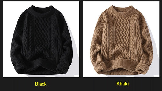 Suéter Cuello Redondo para Hombre - Otoño e Invierno - Image 21