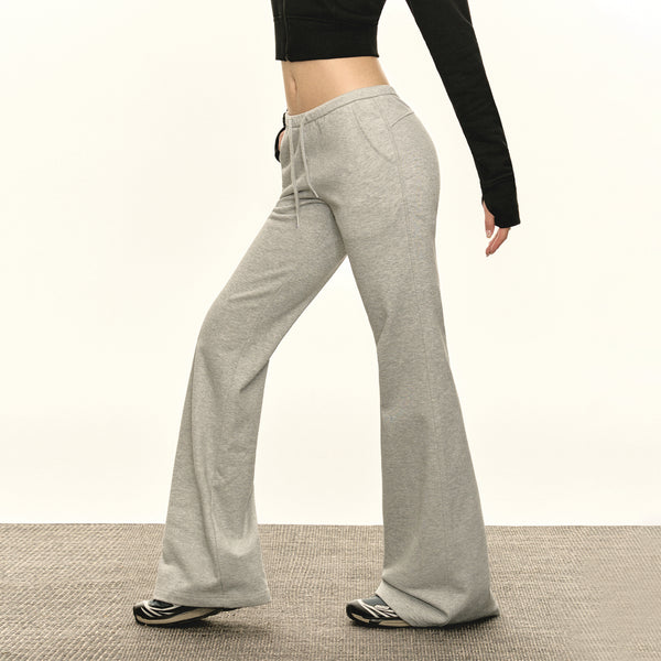 Pantalones Yoga Cintura Baja Retro para Mujer - Comodidad Casual