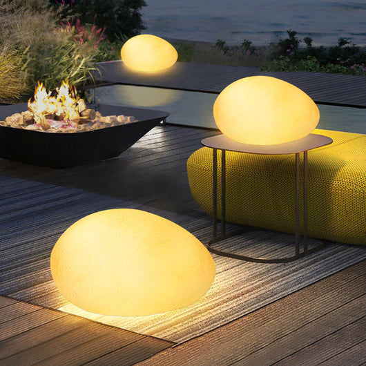 Luz Solar de Piedra Decorativa Impermeable para Exterior - Image 3
