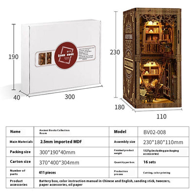 Soporte Decorativo 3D para Libros - Diseño Cabaña DIY - Image 4