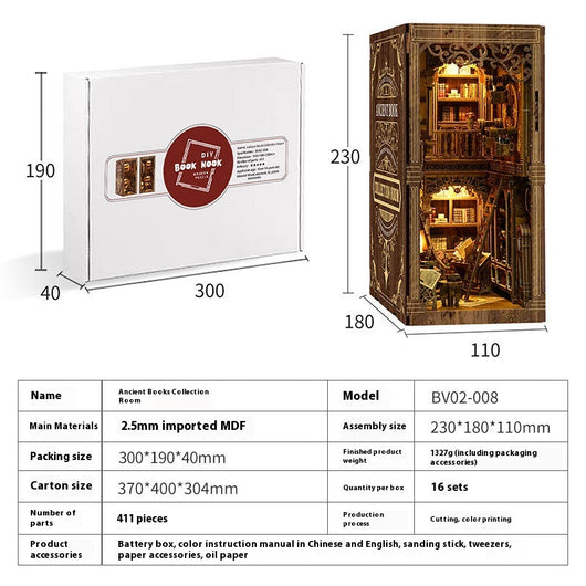 Soporte Decorativo 3D para Libros - Diseño Cabaña DIY - Image 4