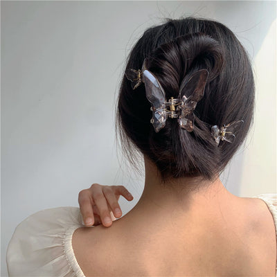 Set de 3 Pinzas Mariposa Transparentes para Cabello - Image 12