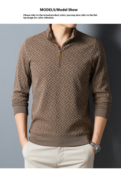 Camisa Casual con Cuello de Solapa y Cierre de Cremallera para Hombre - Image 10