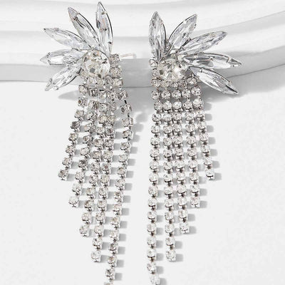 Aretes Largos Superpuestos en Capas con Borlas - Image 10