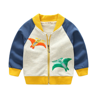 Abrigo Infantil Estampado Europeo Americano con Diseños Divertidos - Image 3