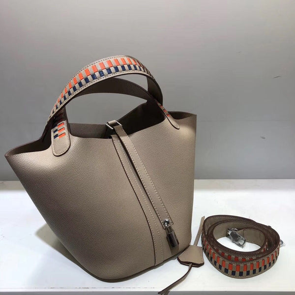 Bolso Bucket de Cuero para Mujer - Asa de Hombro