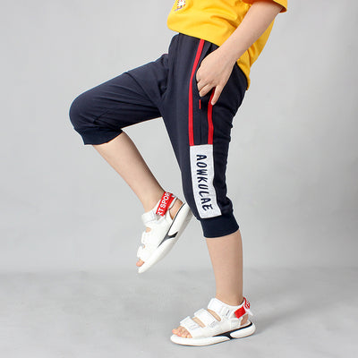 Pantalones Casuales de Algodón Puro para Niños con Estilo Deportivo - Image 4