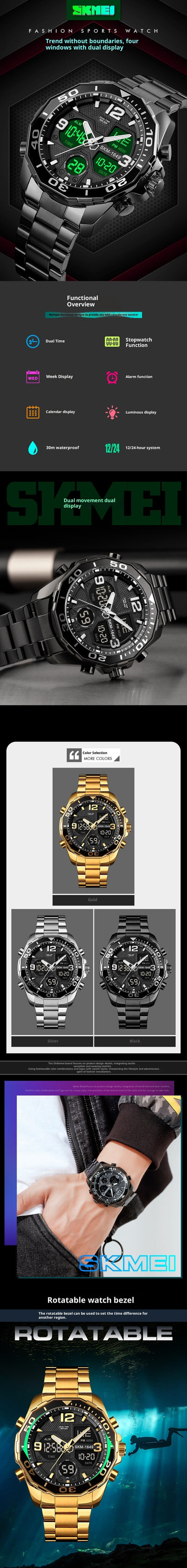 Reloj Espiral Acero Inoxidable para Hombre Estilo Asiático - Image 13