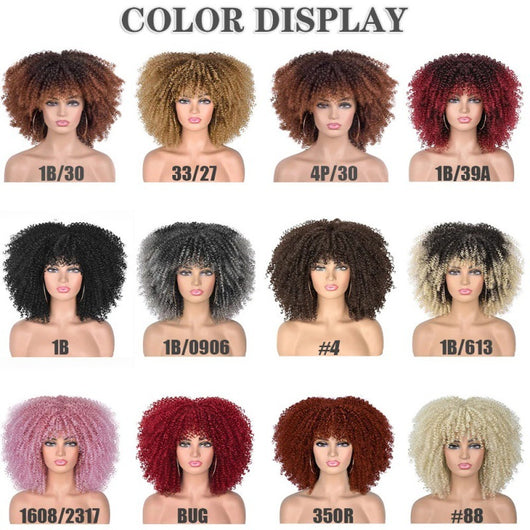 Peluca Afro Rizada Cabello Corto Africano - Image 11