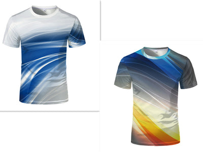 Playera Suelta Impresa en 3D sin Cuello - Diseño Tendencia - Image 8