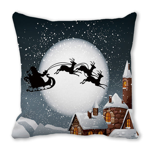 Funda de Almohada Navideña Serie Alce Creativo Estampada - Image 9