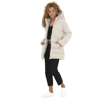 Abrigo Largo Acolchado con Capucha para Mujer - Calidez Total en Invierno - Image 8
