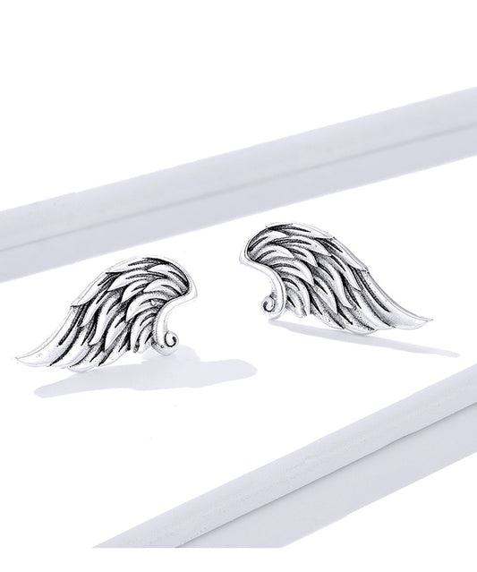 Aretes de Plata 925 con Alas - Diseño Creativo para Mujeres