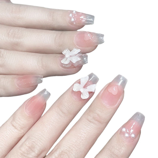 Stickers de Uñas Moño Rosa Pastel - Image 9