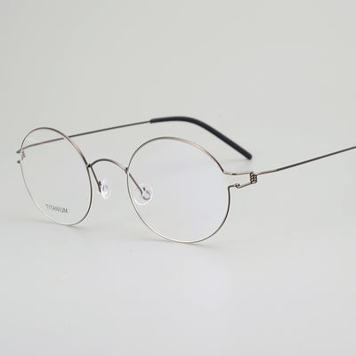 Armazón de Gafas Titanio Puro Vintage sin Tornillos - Image 4