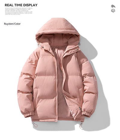 Abrigo Hoodie Acolchado para Hombre - Chaqueta de Invierno Cálida y Casual - Image 12