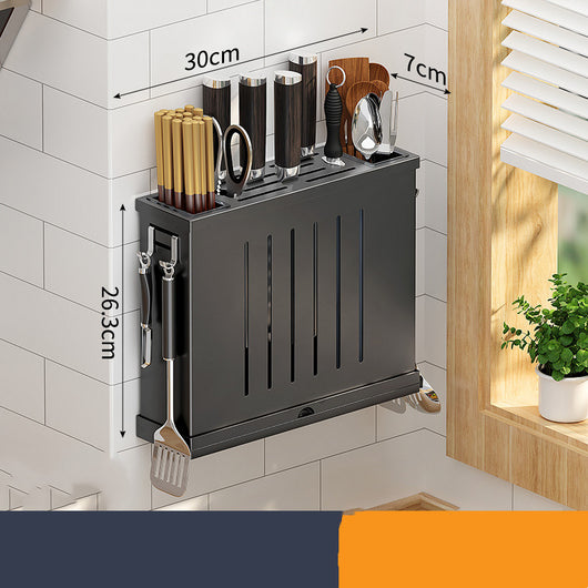 Soporte de Pared para Cuchillos en Acero Inoxidable - Organizador de Cocina - Image 12