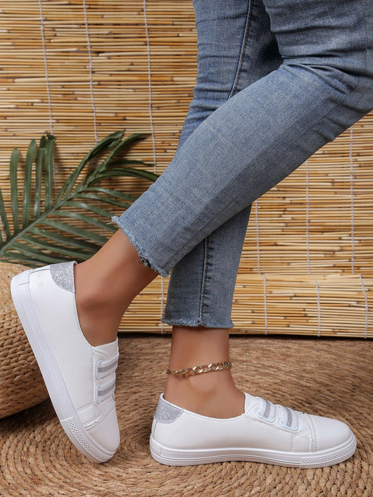 Zapatos Blancos Casuales Slip-On Cómodos y Versátiles - Image 20