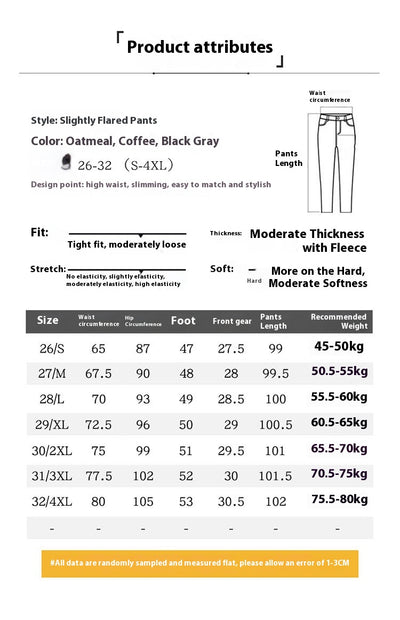 Pantalones Flare Slim Forrados en Fleece - Estilo Casual y Cómodo - Image 8
