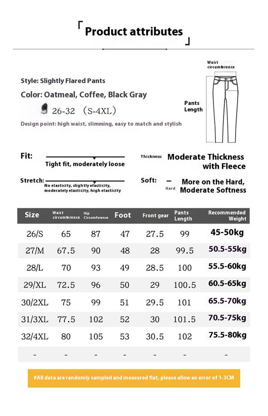 Pantalones Flare Slim Forrados en Fleece - Estilo Casual y Cómodo - Image 8