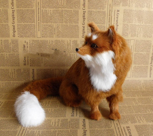Peluche Zorro Amarillo Simulación de Animales - Image 2