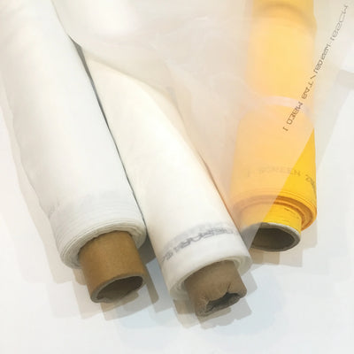Tela para Serigrafía Poliéster Blanco y Amarillo - Image 8