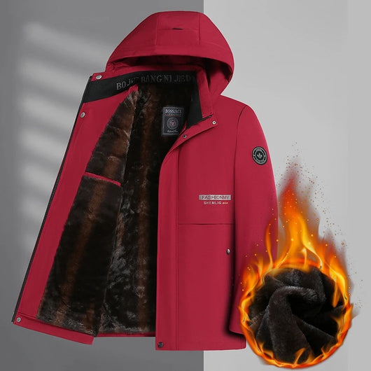 Abrigo Acolchado de Algodón para Papá - Chaqueta Cálida Otoño Invierno - Image 7