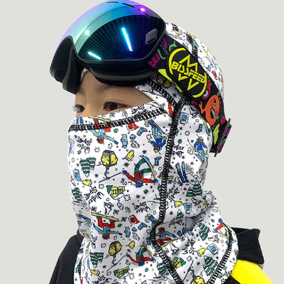 Conjunto de Protección Facial para Esquí Infantil con Babero de Ciclismo - Image 14