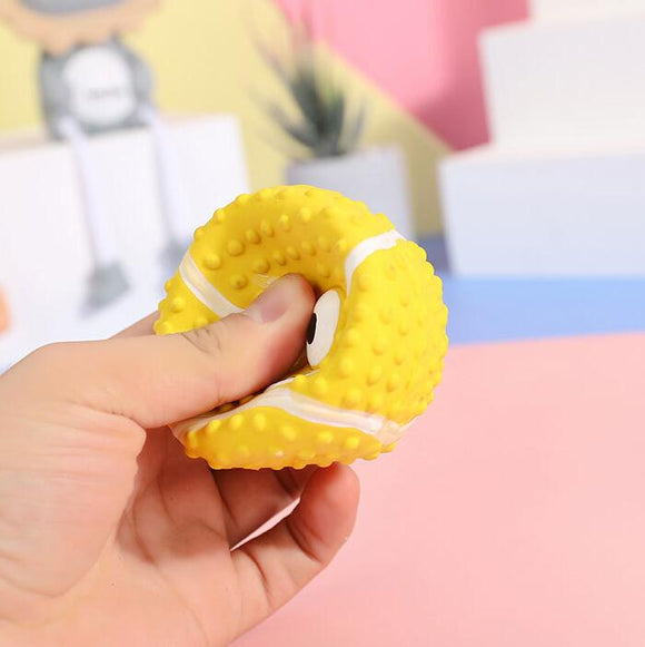 Pelota de Látex Sonora para Limpieza Dental de Perros