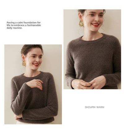 Suéter de Cachemir Puro para Mujer - Cuello Redondo - Image 26