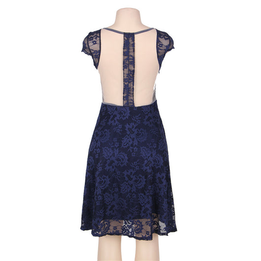 Vestido Ajustado con Encaje y Cintura Marcada para Mujer - Image 12