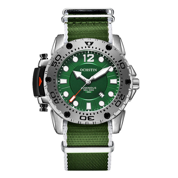 Reloj Deportivo Hombre con Correa Táctica Impermeable y Esfera Luminosa