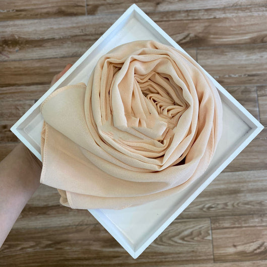 Pañuelo Hijab de Gasa Perlada Liso para Mujer - Image 29