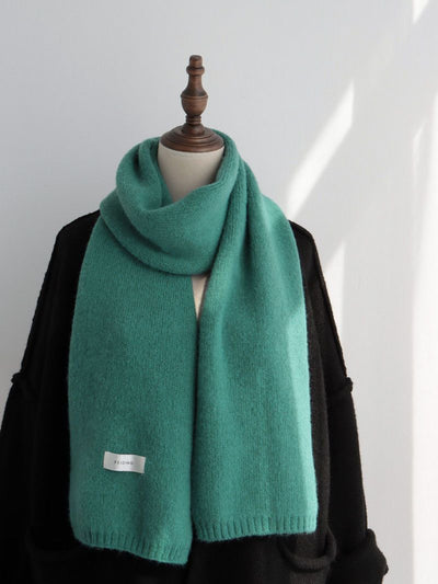 Bufanda Cálida de Color Liso para Mujer - Otoño e Invierno - Image 20